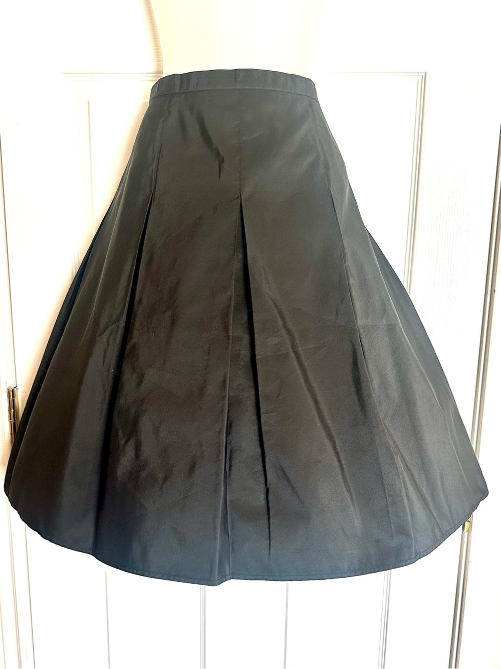 Isaac Mizrahi for Target Black Taffeta Full A-Line Skirt